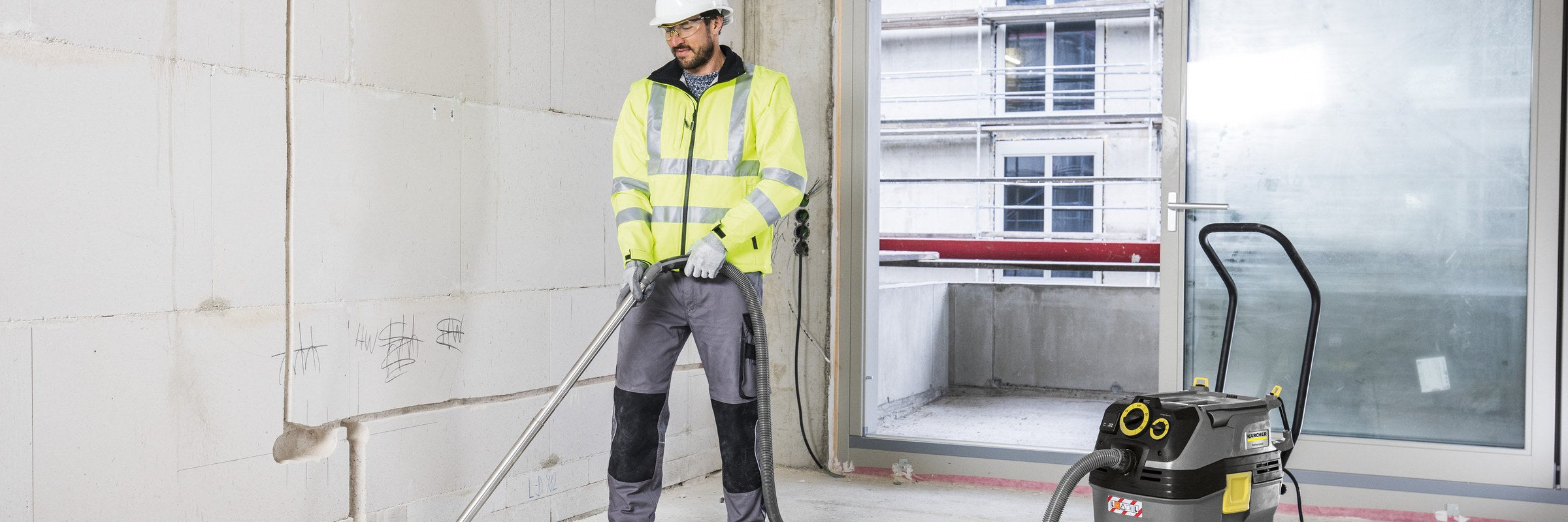 Kärcher Nass-/Trockensauger NT 40/1 auf der Baustelle