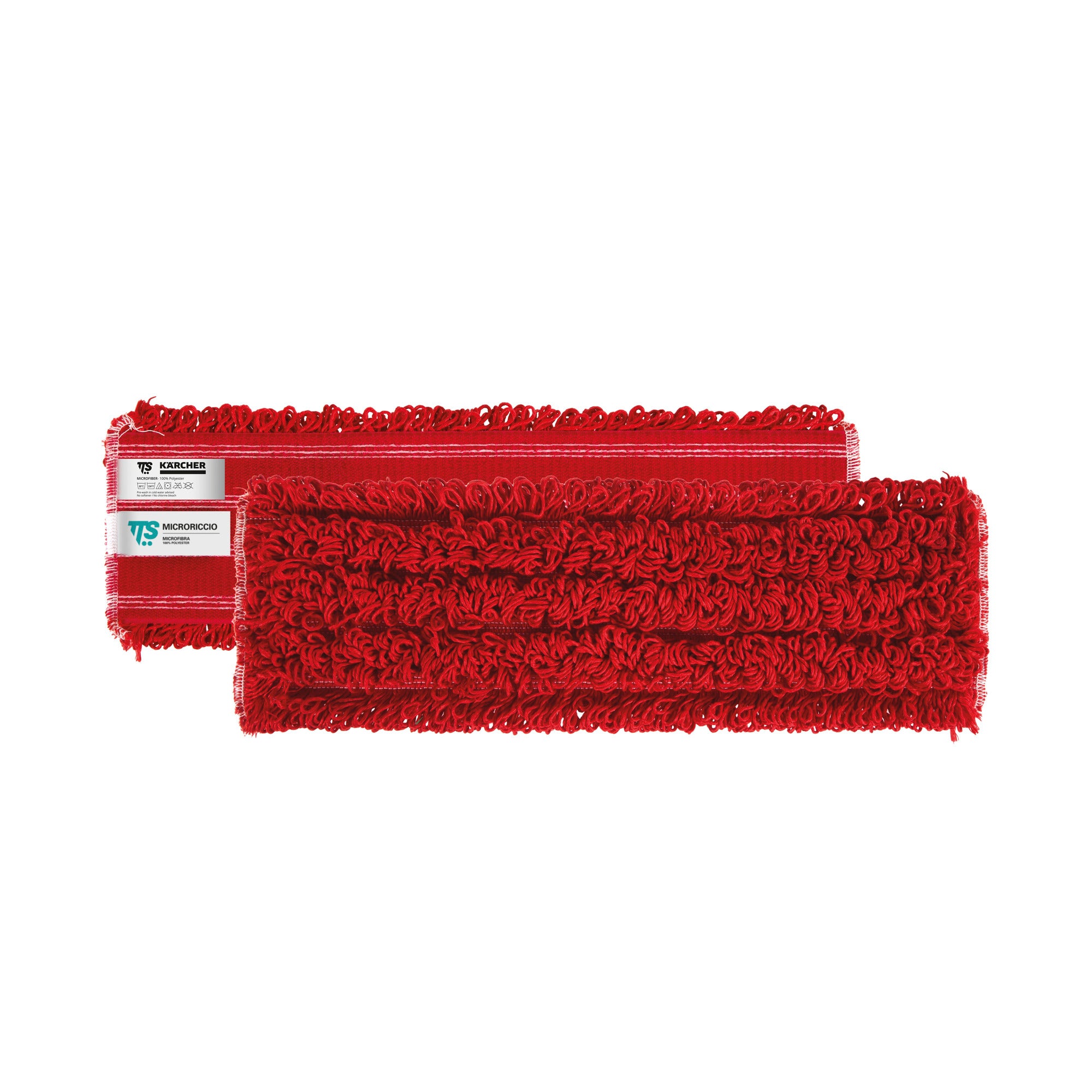 Kärcher Mikrofaserklettmopp Schlingen rot 40cm