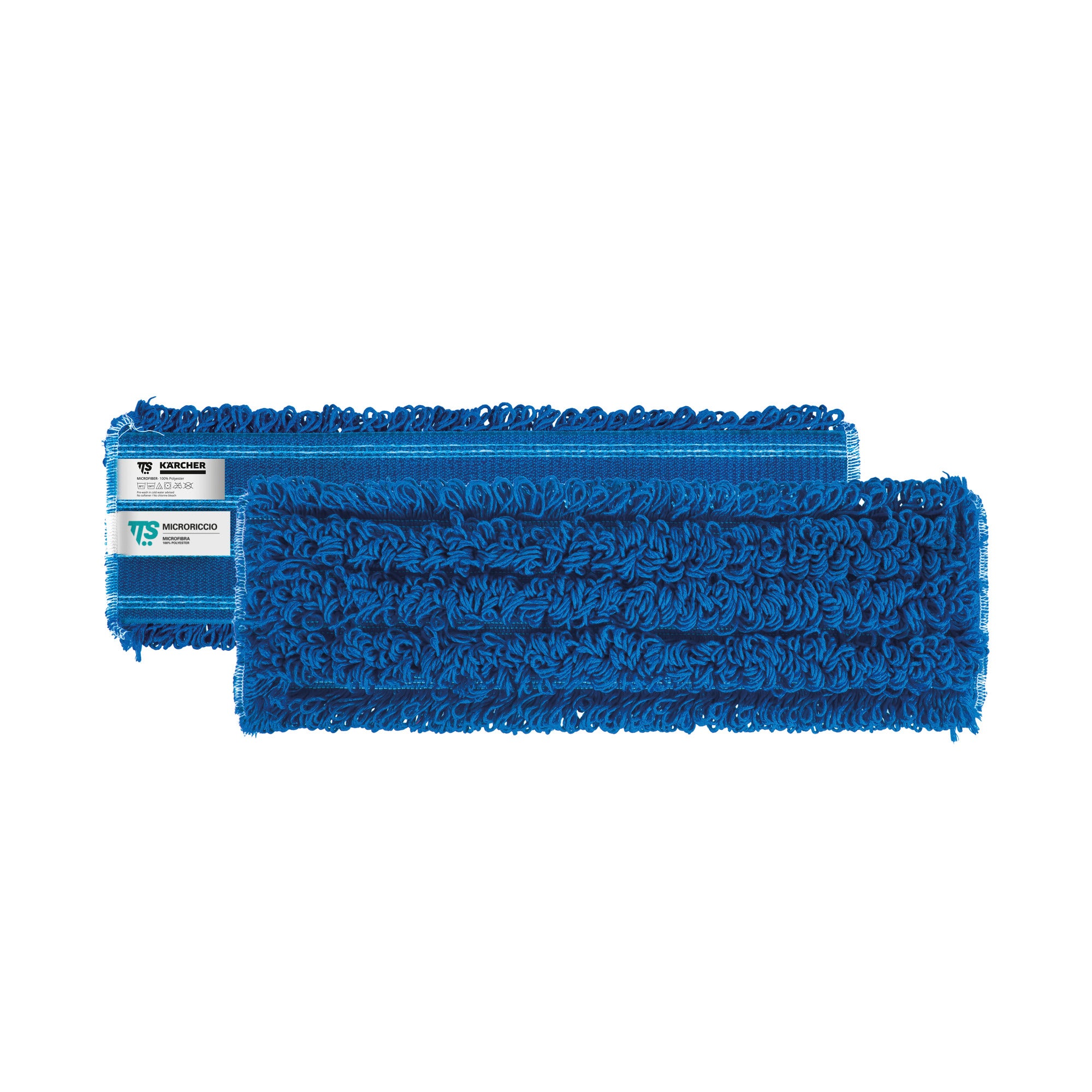 Kärcher Mikrofaserklettmopp Schlingen blau 40cm