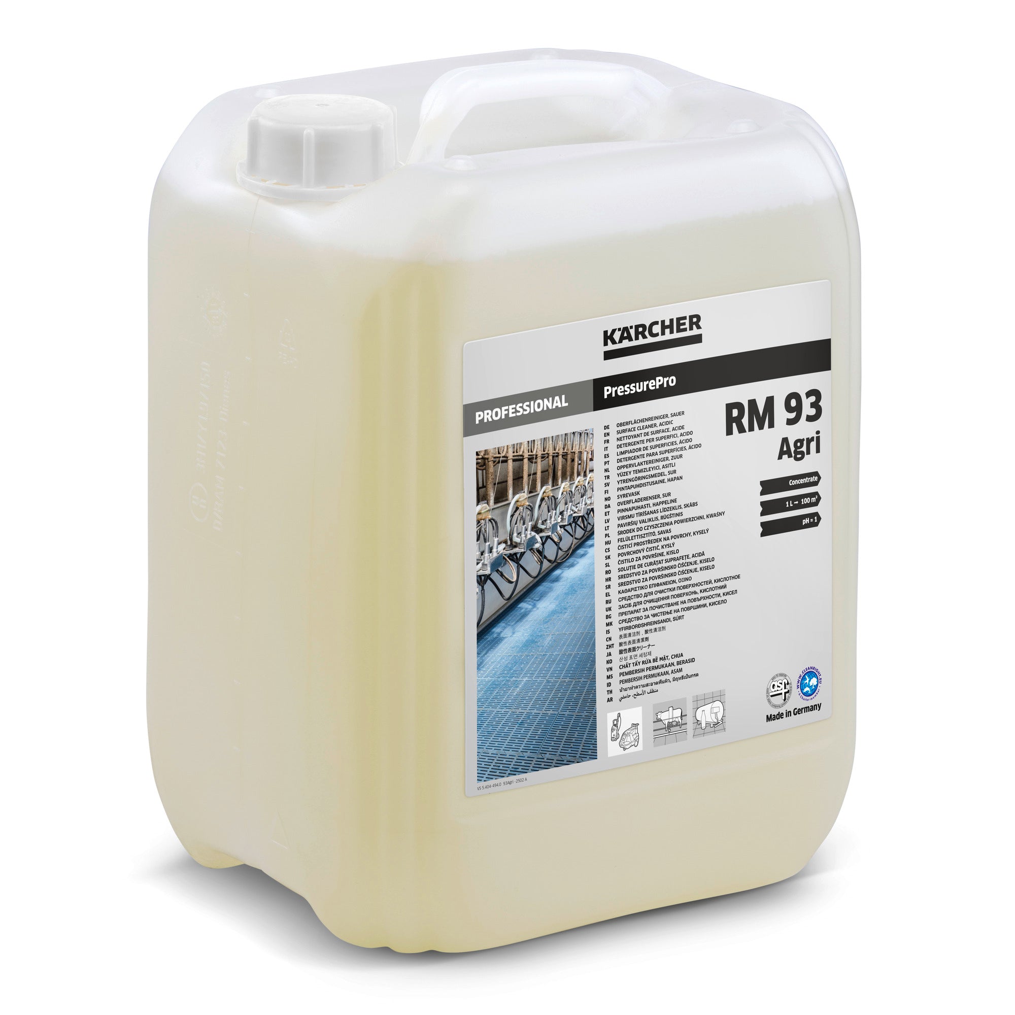 Kärcher Oberflächenreiniger, sauer RM 93 AGRI  10 l