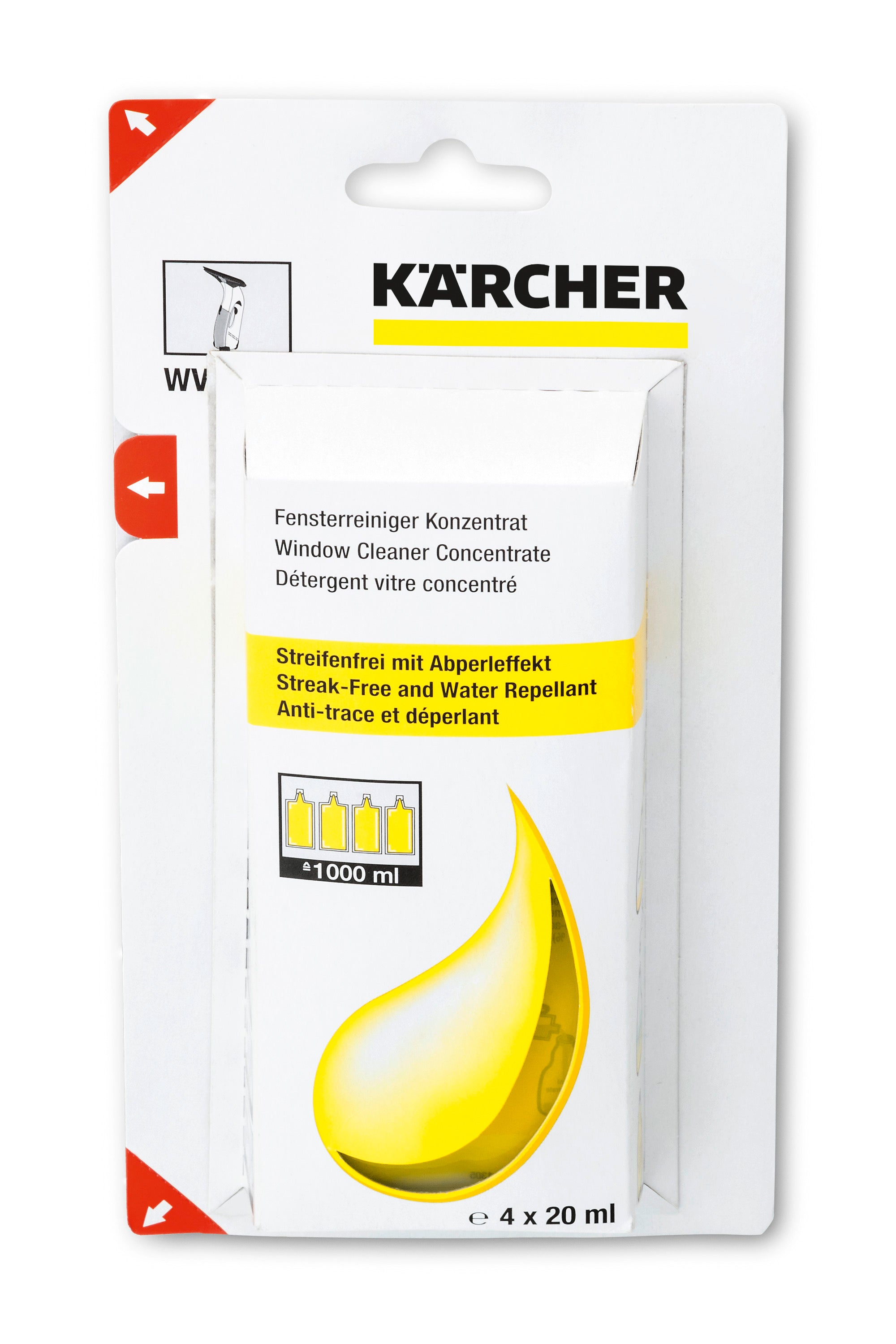 Kärcher Glasreiniger-Konzentrat RM 503, 4 x 20 ml