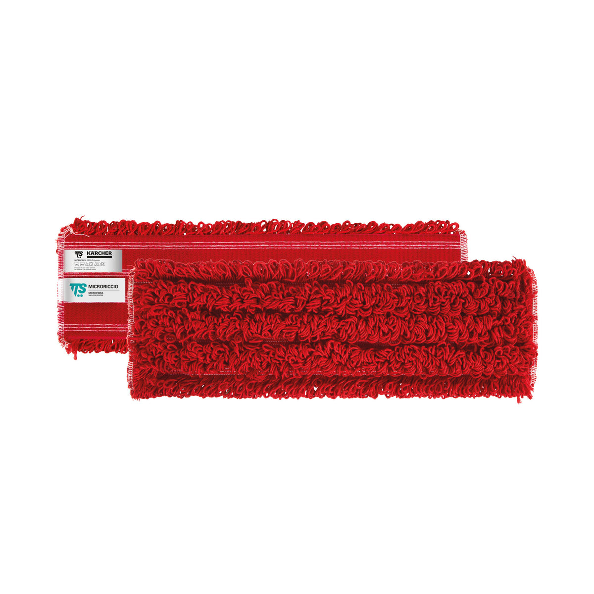 Kärcher Mikrofaserklettmopp Schlingen rot 40cm