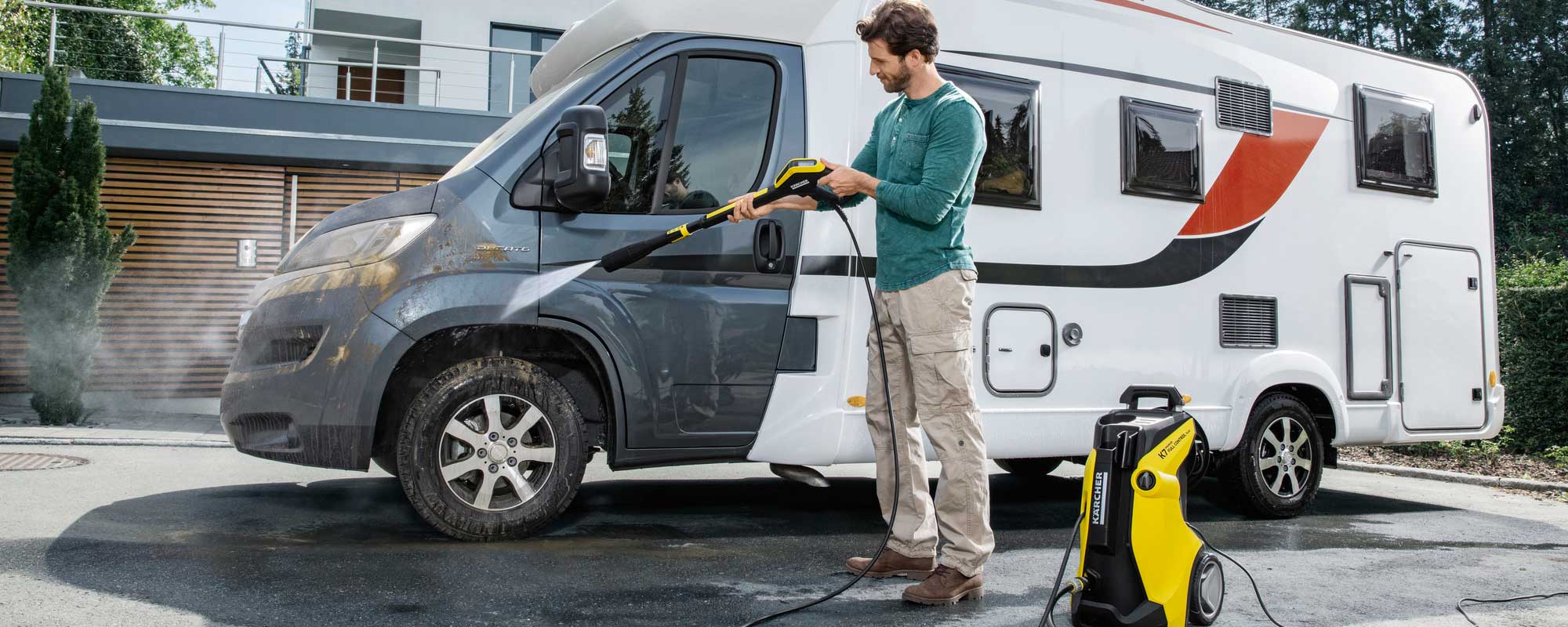 Kärcher Hochdruckreiniger im Einsatz